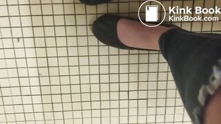 Young girl pooping at her school