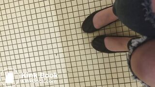 Young girl pooping at her school