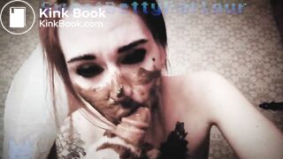 Hot redhead demon girl gives awsome shitty blowjob to her boyfriend