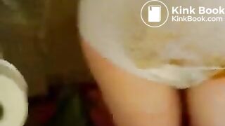 Girl panty poop then sit