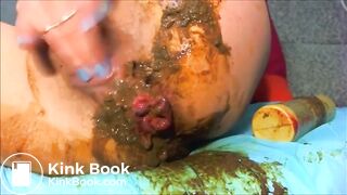Dirty Girl Masturbating Asshole Full of Shit