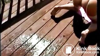 Outdoor enema and explusion