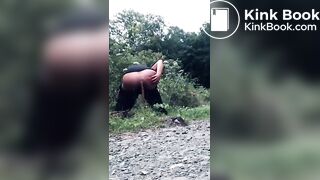 Chick Poop Behind Bushes