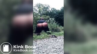 Chick Poop Behind Bushes