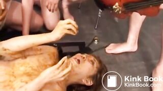 Japanese Slut Gets Teeth Brushed With Shit