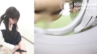 2 Japanese shitting in toilet