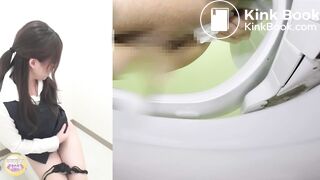 2 Japanese shitting in toilet