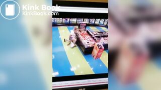 Woman Blasts Desperate Shit on Grocery Store Floor