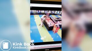 Woman Blasts Desperate Shit on Grocery Store Floor