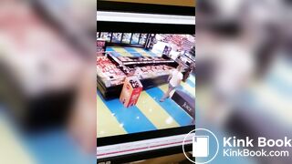 Woman Blasts Desperate Shit on Grocery Store Floor