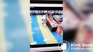 Woman Blasts Desperate Shit on Grocery Store Floor