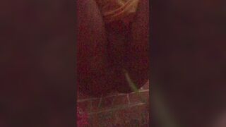 Pooping outside in the dark