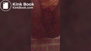 Pooping outside in the dark