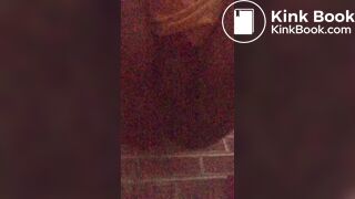 Pooping outside in the dark