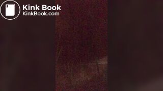 Pooping outside in the dark