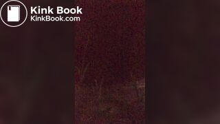 Pooping outside in the dark