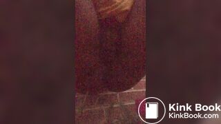 Pooping outside in the dark