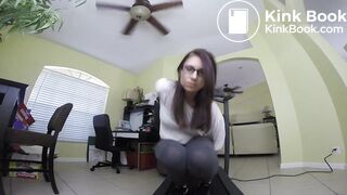 poop in leggings tread mill