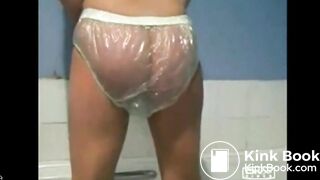 Pretty Blonde Girl Rips Huge Shart while Pooping Pants
