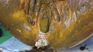 Shitty Pussy and Panties Up Ass