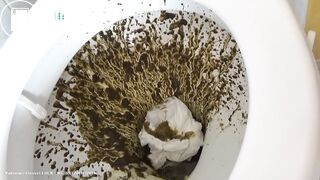 Sexy teen toilet diarrhea farting explosions - video 2