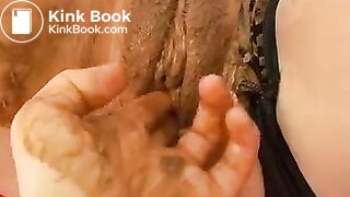 Fisting a shit covered pussy