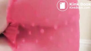 Girl does a sloppy poop in pink pants