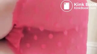 Girl does a sloppy poop in pink pants