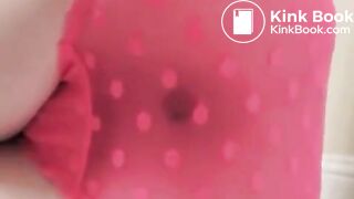 Girl does a sloppy poop in pink pants