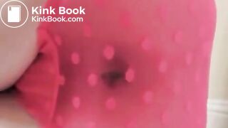 Girl does a sloppy poop in pink pants