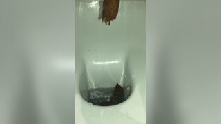 Girl self records pooping - video 2