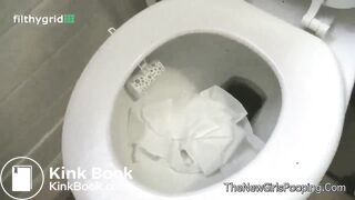 sexy girl crapping and pissing