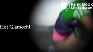 indian girl shitting in toilet and washing ass