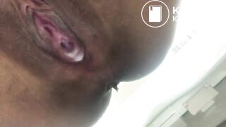 korean girl poop in toilet - video 2