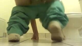bathroom floor poop - video 2