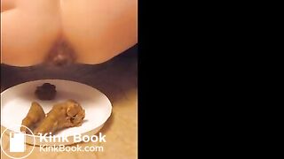 Mature shit on a plate