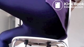 Messing her leggings