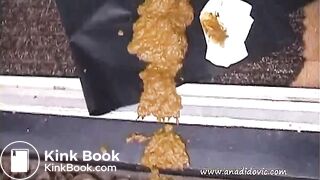 M. shitting on her tarrace