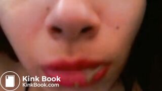 Scat girl tries to eat her shit