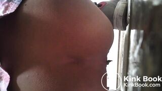 chinese girl pooping with Moaning