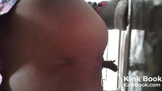 chinese girl pooping with Moaning