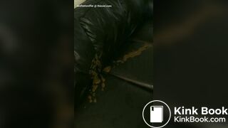 Ebony BBW Shit Explosion on Couch