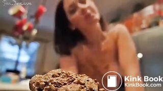 Sexy milf shit in cup