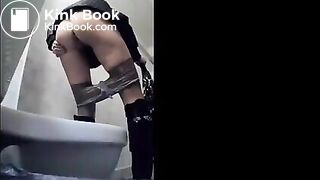 Spying on Russian girls pooping