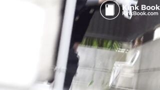 outdoors shitting unusual cleaning 020 (girl cleans with a plastic bag)