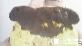 Big turd on yellow balloon