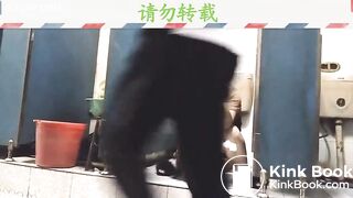 chinese girls poop in open toilet 3