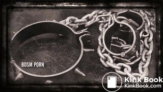 cute and sexy naked blonde pooping