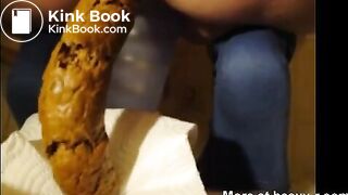 Long turd on a napkin