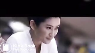 Teacher drinks laxative diarrhea on the floor scene